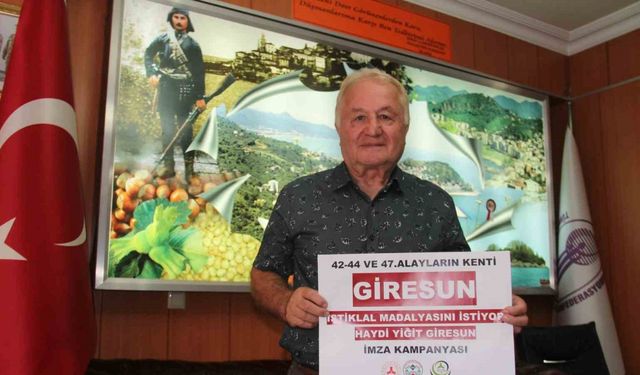 Giresun’a ’Yiğit’ unvanı için imza kampanyası başlatıldı
