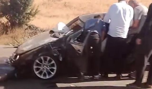 Merzifon’da otomobil takla attı: 1 yaralı