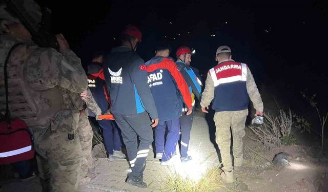 Tunceli’de kayalıklardan düşen kadın kurtarıldı