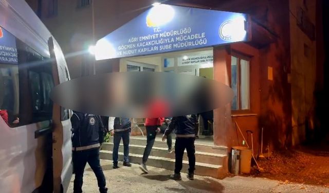 Ağrı’da yapılan operasyonda 16 düzensiz göçmen yakalandı