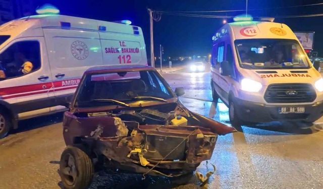 Aksaray’da alkollü sürücü kazaya sebep oldu: 2 yaralı