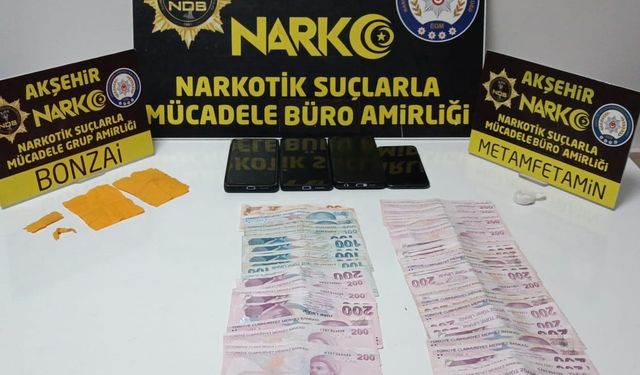 Akşehir’de uyuşturucu operasyonu
