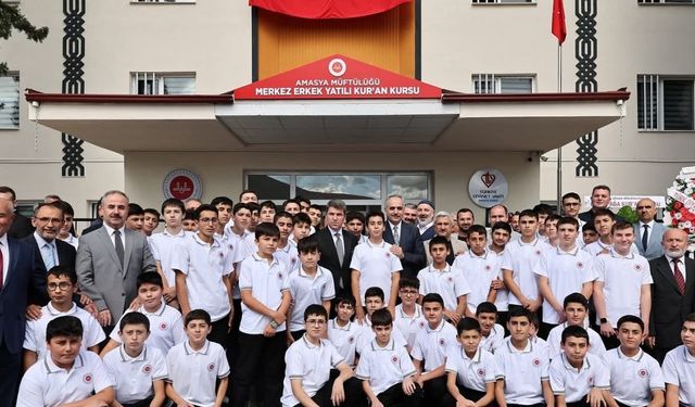 Amasya’da Erkek Kur’an Kursu açılışı dualarla yapıldı