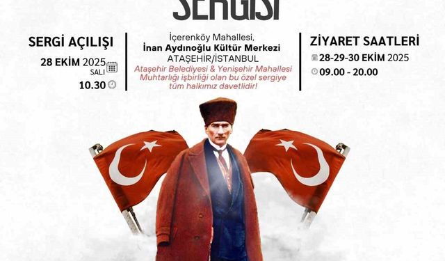 Atatürk’ün kıyafetleri Ataşehir’de sergilenecek