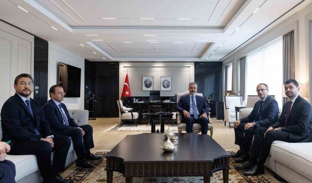 Bakan Fidan, TÜRKPA Genel Sekreteri Büyükelçi Hasan’ı kabul etti