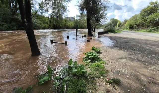 Bartın Irmağı taşmaya başladı