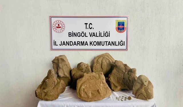 Bingöl’de jandarma ekipleri eski eser ele geçirdi