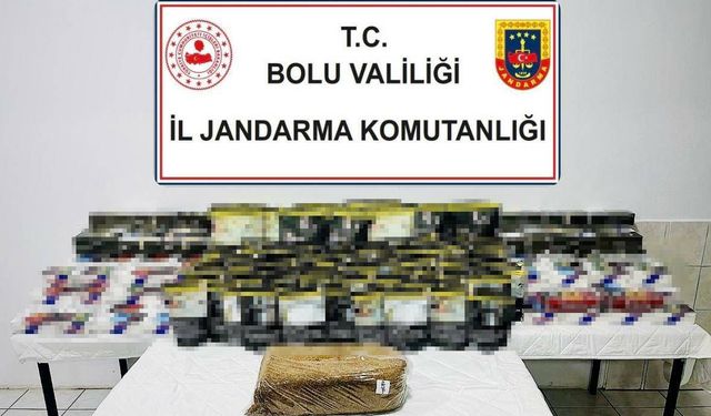 Bolu’da 35 bin kaçak makaron ele geçirildi