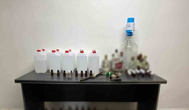 Bolu’da kaçak içki operasyonu: 1 gözaltı