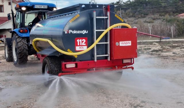 Bolu’da köylülere yangınlara müdahale için hibe destekli su tankeri kredisi