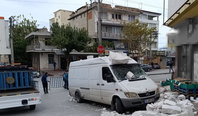 Bursa’da lodos: Otomobilin üzerine ağaç devrildi, o anlar kameraya yansıdı