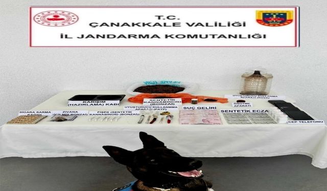 Çanakkale’de uyuşturucu operasyonuna 3 tutuklama