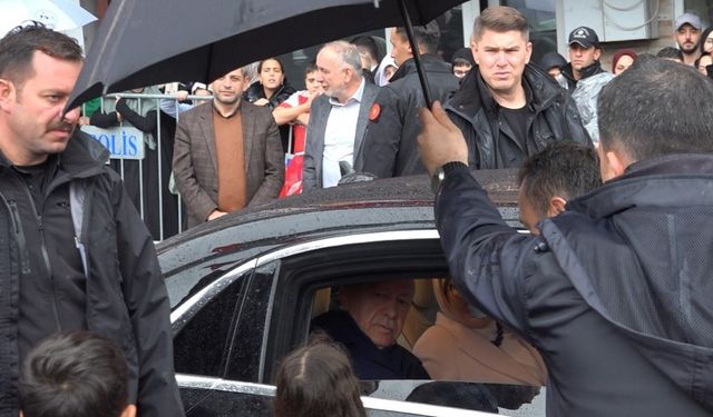 Cumhurbaşkanı Erdoğan Rize’den ayrıldı