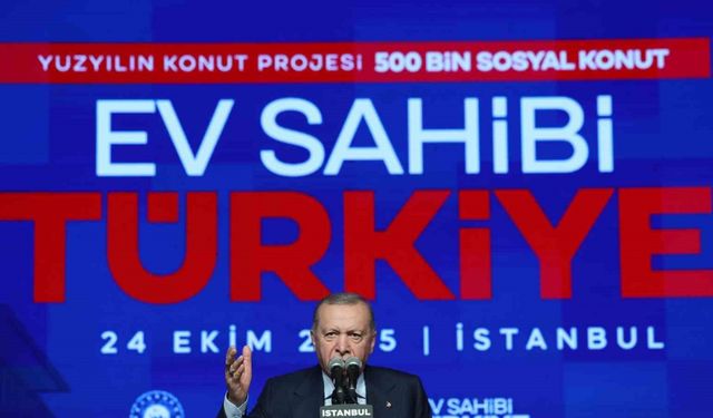 Cumhurbaşkanı Erdoğan "Yüzyılın Konut Projesi"nin detaylarını açıkladı: "Önceliğimiz henüz evi olmayan vatandaşlarımız"