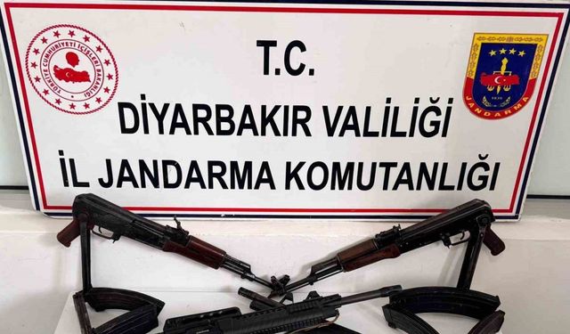 Diyarbakır’da kaçakçılık operasyonunda çok sayıda silah ele geçirildi: 6 gözaltı