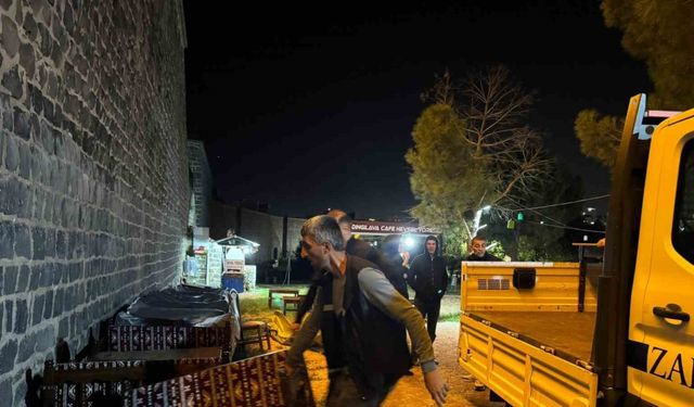 Diyarbakır’da sur diplerini işgal eden işyeri tahliye edildi