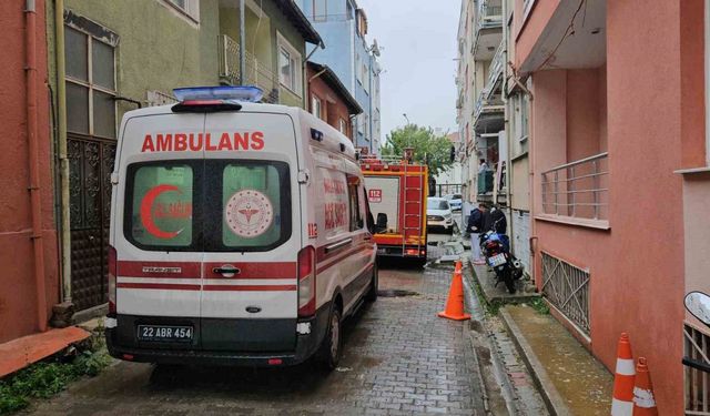 Edirne’de baca yangını korkuttu