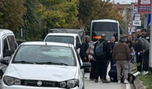 Edirne’de otomobil yaya geçidinde kadına çarptı