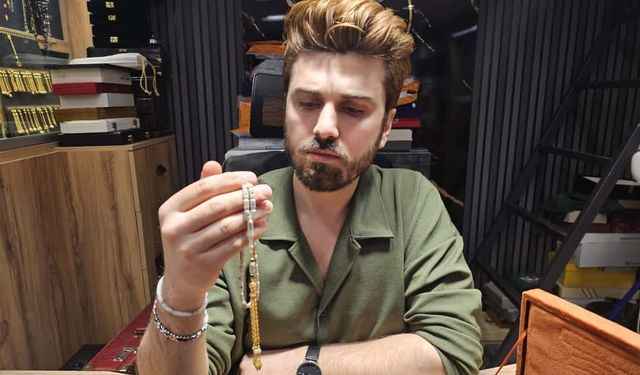 Elazığ’da yapımı tam 3 ay sürdü: Pırlanta işlemeli tespih görücüye çıktı