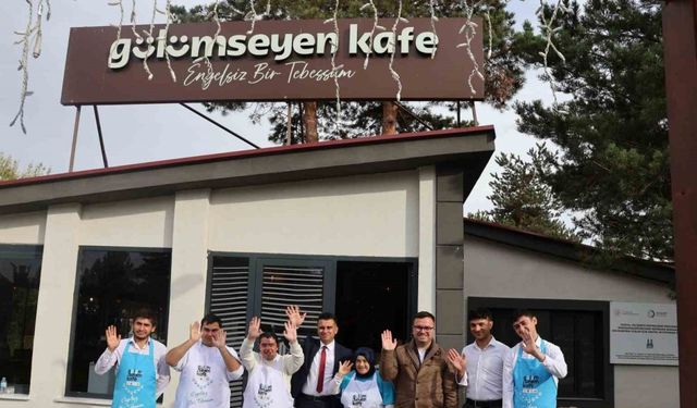 Erzurum’da "Gülümseyen Kafe" özel bireylerin üretim merkezi oldu