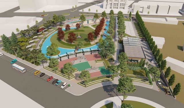 Gençleri buluşturacak parkta çalışmalar sürüyor