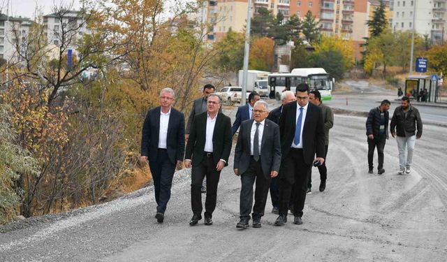 Hacılar-Kayseri caddesinde 100 milyon TL’lik yol yenileme çalışması