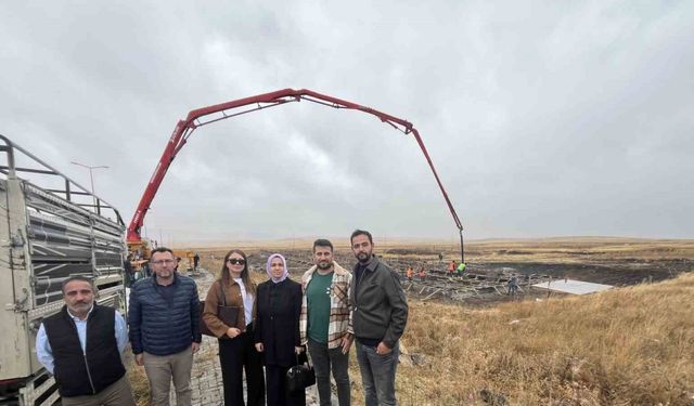 Kars TDİ Besi ve Süt OSB’de TKDK Destekli 100 başlık besi işletmesinin temelleri atıldı