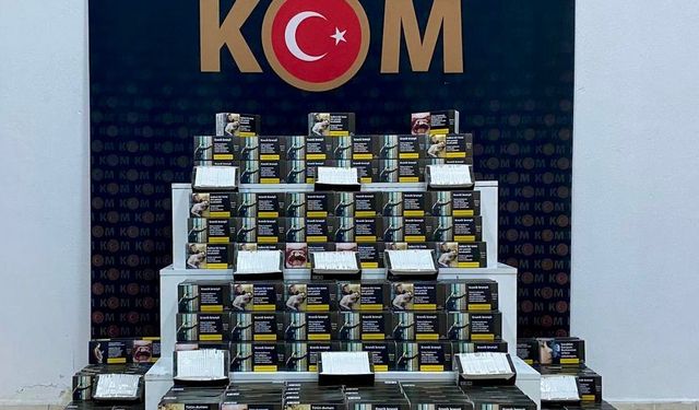 Kars’ta 100 bin boş makaron ele geçirildi