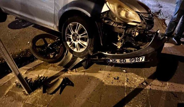 Kars’ta otomobil ile motosiklet çarpıştı