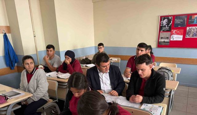 Kaymakam Dertlioğlu’ndan Selahaddin Eyyubi Fen Lisesine Ziyaret