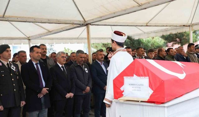 Kıbrıs Gazisi Suat Taş son yolculuğuna uğurlandı