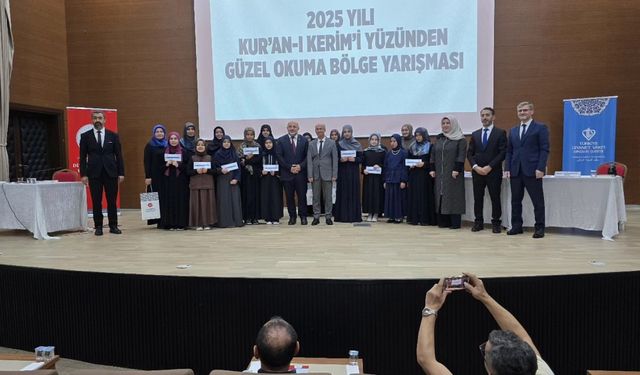 Kur’an-ı Kerim’i güzel okuma yarışmasında bölge birinci ve ikincisi Amasya’dan