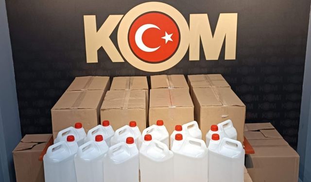 Manisa’da kaçak alkol operasyonu