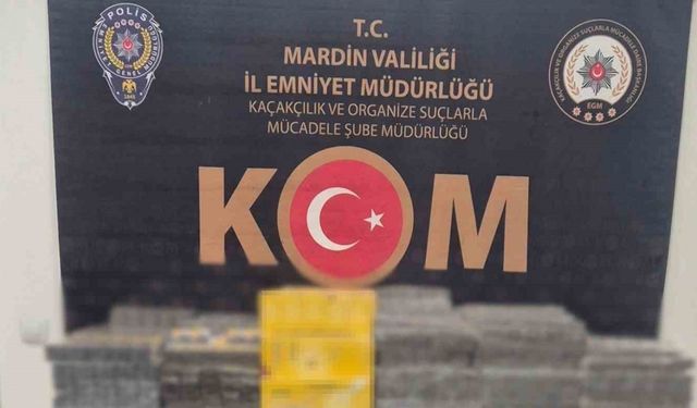 Mardin’de 7 bin paket kaçak sigara ele geçirildi