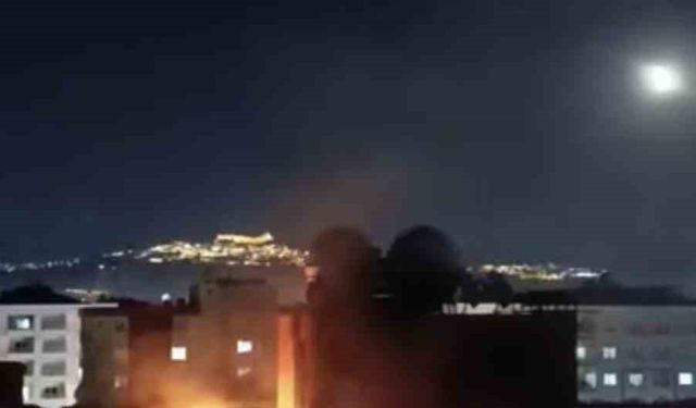 Mardin’de binanın çatısında çıkan yangın söndürüldü