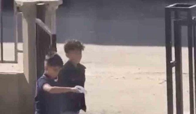 Mardin’de çocuklar çöp bidonuyla halay çekti