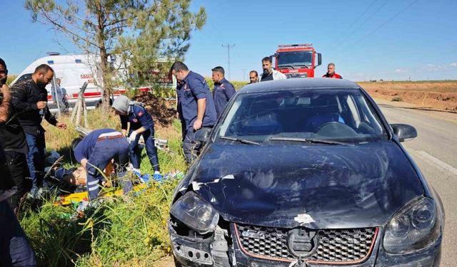 Mardin’de otomobil ile motosikletin çarpıştığı kazada 1 kişi yaralandı