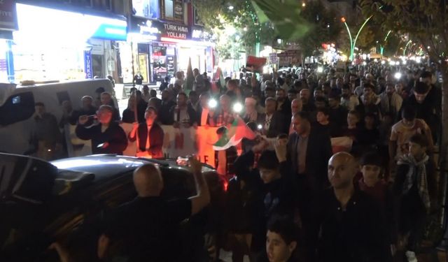 Muş’ta binlerce kişiden Gazze’ye destek gösterisi