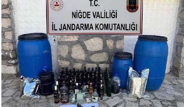 Niğde’de jandarmadan kaçak alkol operasyonu