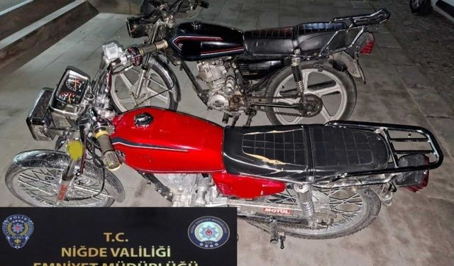 Niğde’de motosiklet hırsızlığı operasyonu: 2 şüpheli tutuklandı