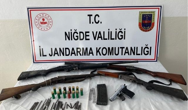 Niğde’de ruhsatsız silah operasyonu: 2 kişiye adli işlem başlatıldı