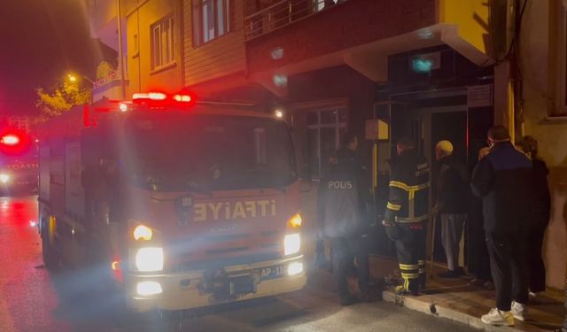 Ocakta unutulan yemek yangına neden oldu