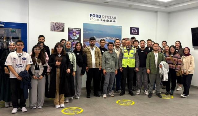 Öğrenciler otomotiv üretimini yerinde gözlemledi