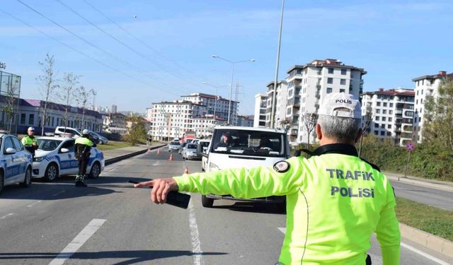 Ordu’da bir haftada 17 binden fazla araç ve sürücüsü denetledi