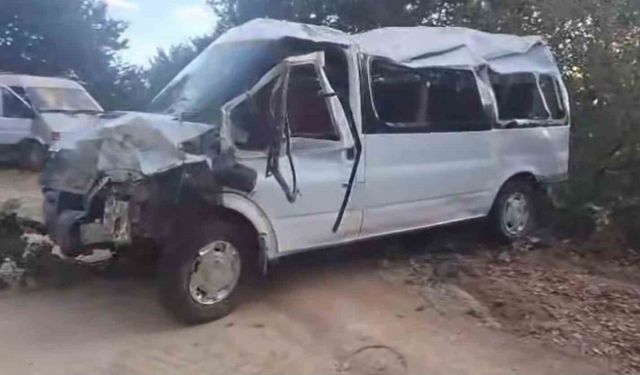 Ordu’da minibüs şarampole devrildi: 11 yaralı