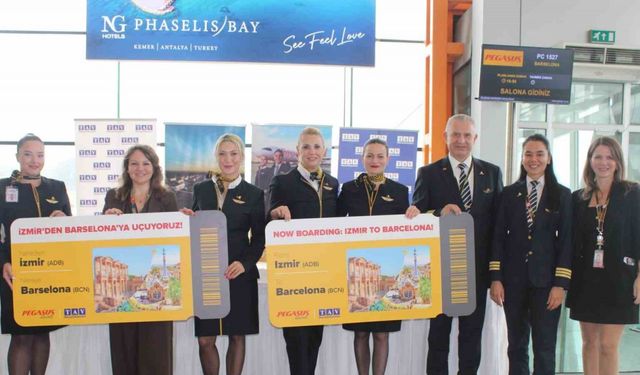 Pegasus Hava Yolları, İzmir’den Barselona’ya direkt uçuş başlattı