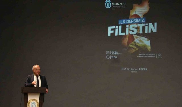 Rektör Peker: "İnsanlık ağır bir sınav veriyor. Gazze’de çocuklar, gençler, kadınlar ve yaşlılar ölüyor"
