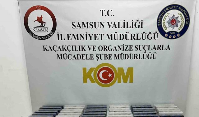 Samsun polisinden kaçak sigara operasyonu: 19 bin 300 makaron ele geçirildi