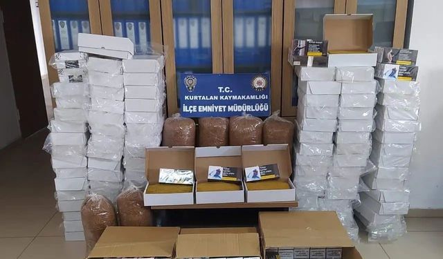 Siirt’te 140 kilo tütün ve 30 bin makaron ele geçirildi