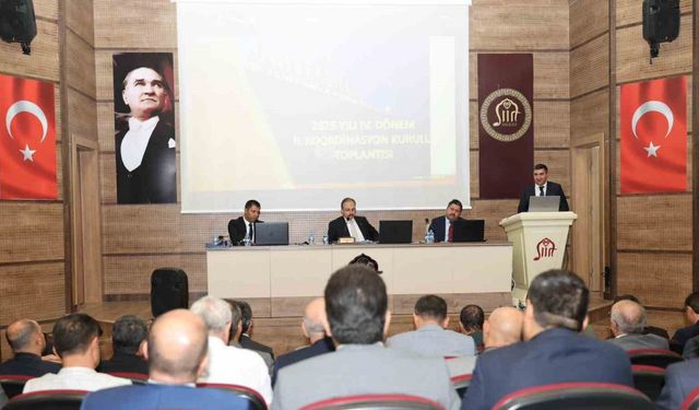 Siirt’te 4. dönem il koordinasyon ve taşkın koruma toplantıları gerçekleştirildi